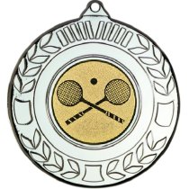Squash Wreath Medal | Silver | 50mm