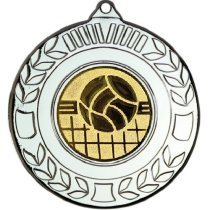 Volleyball Wreath Medal | Silver | 50mm