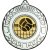 Volleyball Wreath Medal | Silver | 50mm - M35S.VOLLEYBALL