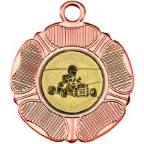 Go Kart Tudor Rose Medal | Bronze | 50mm