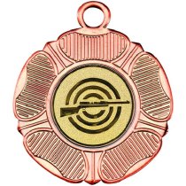 Shooting Tudor Rose Medal | Bronze | 50mm