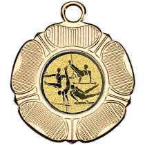 Gymnastics Tudor Rose Medal | Gold | 50mm