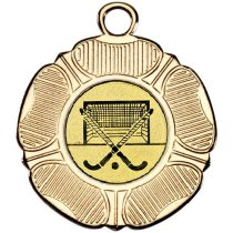 Hockey Tudor Rose Medal | Gold | 50mm