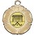 Hockey Tudor Rose Medal | Gold | 50mm - M519G.HOCKEY