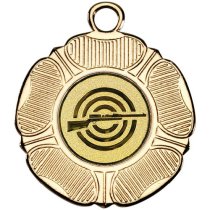 Shooting Tudor Rose Medal | Gold | 50mm