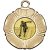 Ten Pin Tudor Rose Medal | Gold | 50mm - M519G.TENPIN