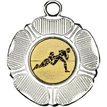 Rugby Tudor Rose Medal | Silver | 50mm
