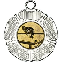Snooker Tudor Rose Medal | Silver | 50mm