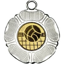 Volleyball Tudor Rose Medal | Silver | 50mm