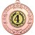 4th Place Tri Star Medal | Bronze | 50mm - M69BZ.4TH