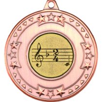Music Tri Star Medal | Bronze | 50mm