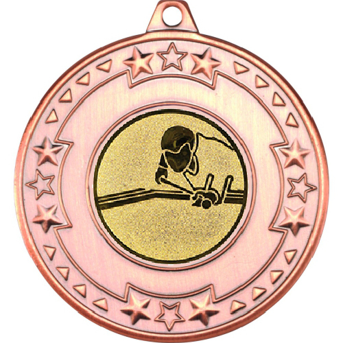 Pool Tri Star Medal | Bronze | 50mm