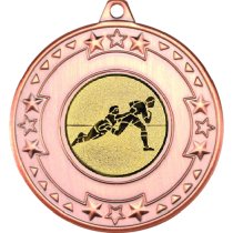 Rugby Tri Star Medal | Bronze | 50mm