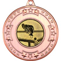 Snooker Tri Star Medal | Bronze | 50mm