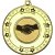 Handshake Tri Star Medal | Gold | 50mm - M69G.HANDSHAKE