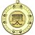 Hockey Tri Star Medal | Gold | 50mm - M69G.HOCKEY