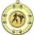 Karate Tri Star Medal | Gold | 50mm - M69G.KARATE