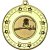 Pool Tri Star Medal | Gold | 50mm - M69G.POOL