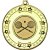 Squash Tri Star Medal | Gold | 50mm - M69G.SQUASH