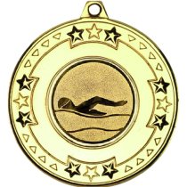 Swimming Tri Star Medal | Gold | 50mm
