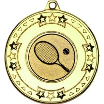 Tennis Tri Star Medal | Gold | 50mm