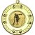 Ten Pin Tri Star Medal | Gold | 50mm - M69G.TENPIN