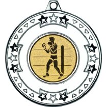 Boxing Tri Star Medal | Silver | 50mm