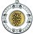 Darts Tri Star Medal | Silver | 50mm - M69S.DARTS