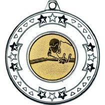 Pool Tri Star Medal | Silver | 50mm