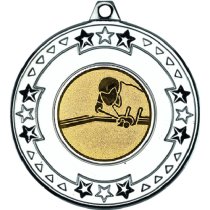 Pool Tri Star Medal | Silver | 50mm