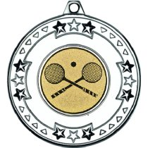 Squash Tri Star Medal | Silver | 50mm