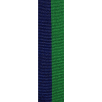 Green and Blue Medal Ribbon with metal clip | 22mm x 800mm