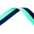 Navy Blue and Sky Blue Medal Ribbon with metal clip | 22mm x 800mm  - MR1NBSB