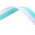 Sky Blue and White Medal Ribbon with metal clip | 22mm x 800mm  - MR1SBW