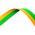 Green and Yellow Medal Ribbon with metal clip | 22mm x 800mm  - MR1GY