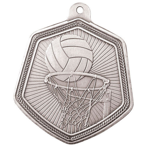 Falcon Netball Medal | Silver | 65mm