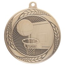 Typhoon Basketball Medal | Gold | 55mm