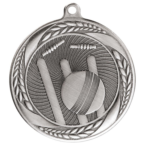 Typhoon Cricket Medal | Silver | 55mm