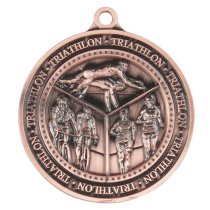 Olympia Triathlon Medal Antique | Bronze | 60mm