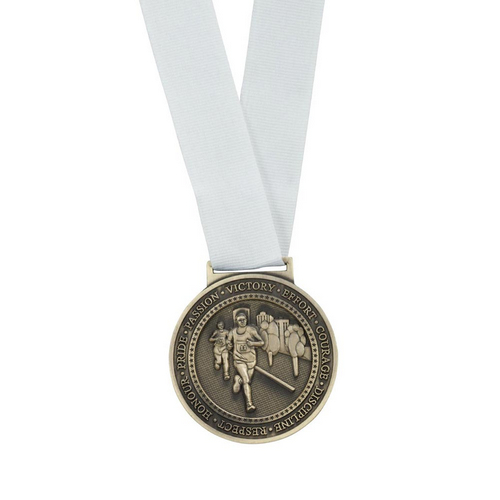 Olympia Medal Ribbon Stitched | White | 400 x 25mm