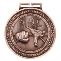 Olympia Taekwondo Medal | Antique Bronze | 70mm