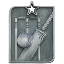 Centurion Star Cricket Medal | Silver | 53 x 40mm