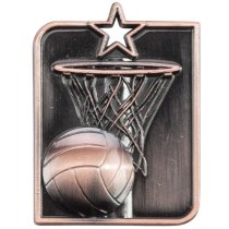 Centurion Star Netball Medal | Bronze | 53 x 40mm