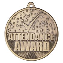 Cascade Attendance Iron Medal | Antique Gold | 50mm
