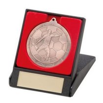 Impulse Football Medal in Box | 50mm | Bronze