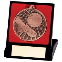 Formation Football Medal in Box | 50mm | Bronze