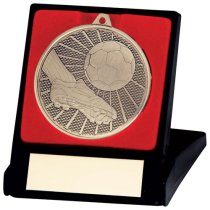 Formation Football Medal in Box | 50mm | Gold