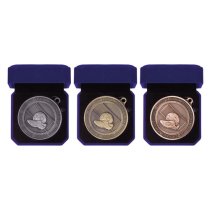 Olympia Football Boot Medal in Box | 70mm | Antique Gold