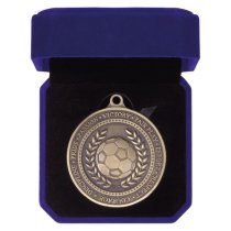 Olympia Football Medal in Box | 60mm | Antique Gold