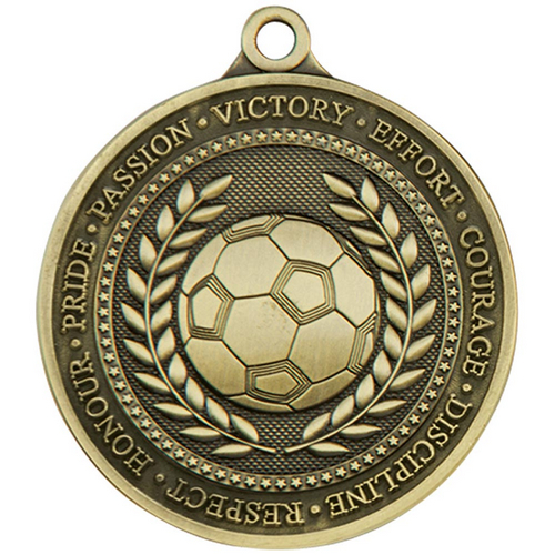 Olympia Football Medal | 60mm | Antique Gold